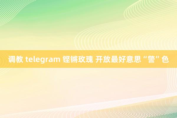 调教 telegram 铿锵玫瑰 开放最好意思“警”色