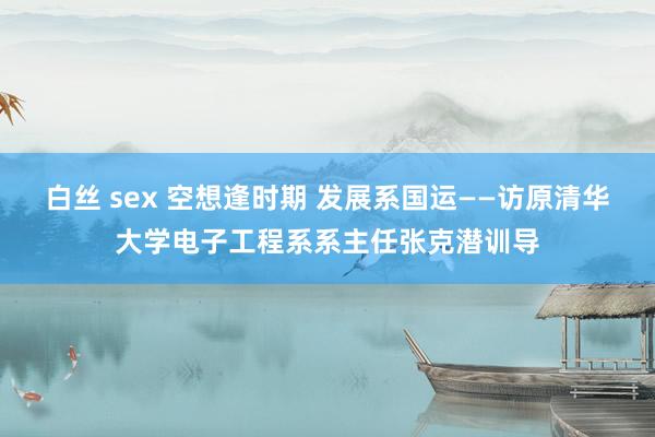 白丝 sex 空想逢时期 发展系国运——访原清华大学电子工程系系主任张克潜训导